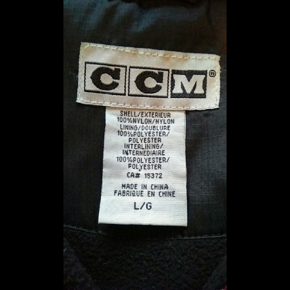 SOLD CCM Boys Kids Youth Winter Coat Hockey Size Large - Picture 7 of 8